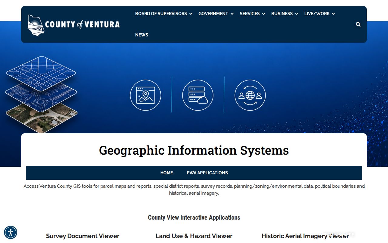 Ventura County people search County View maps